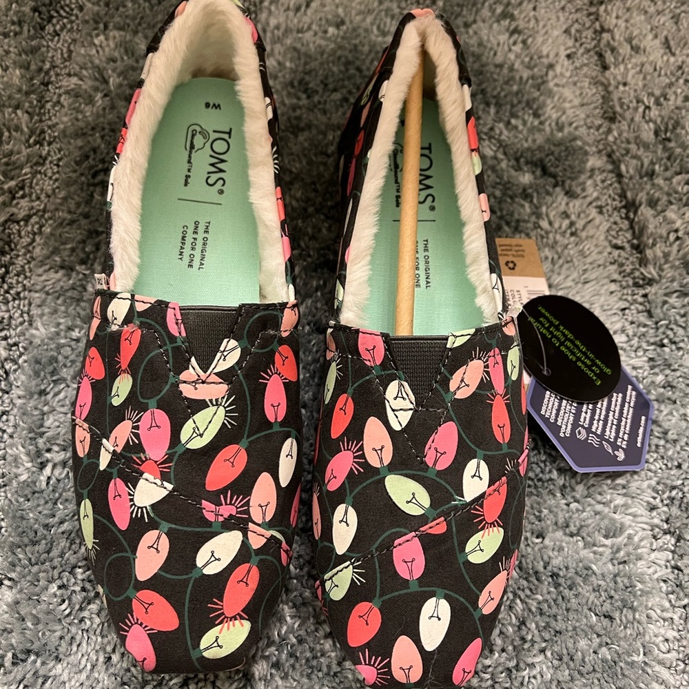 Toms alpargata shoes size 6a glow in the dark